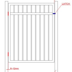 1700mm (H) x 1000mm (W) FLAT WINDOW TOP POF