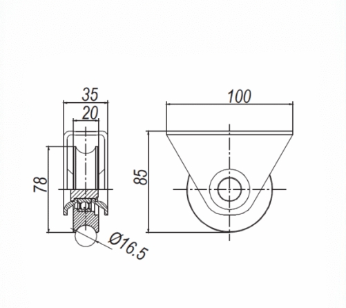 Sliding gate Hardware package includes Rollers Catcher Wheels and Stopper kit in Black - Image 2